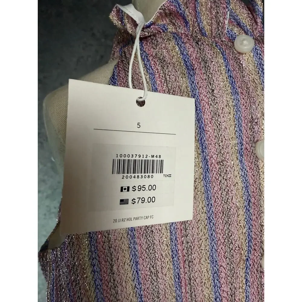 NWT Rachel Zoe x Janie & Jack sparkly party jumpsuit Size 5